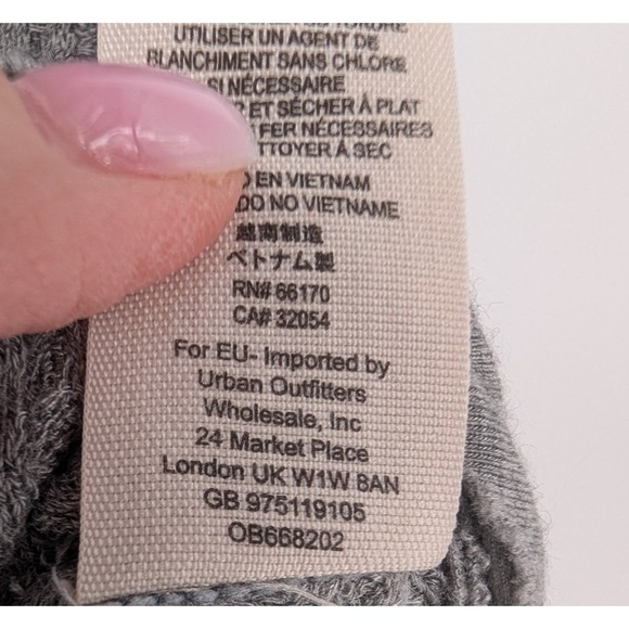 We The Free Laguna Thermal Waffle Knit Tunic Large Gray Boho Lounge Grunge - Picture 7 of 10